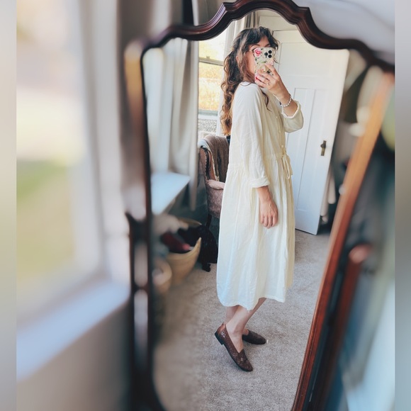 SOLD - Handmade Linen Blend Cottagecore Etsy dress - Picture 3 of 7